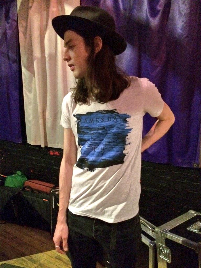 JamesBayMusic's tweet photo. Crazy excited to have custom guitar picks 😏 Pick yours up with #HoldBackTheRiver tshirts at merch!! http://t.co/0wZjm2bW5o