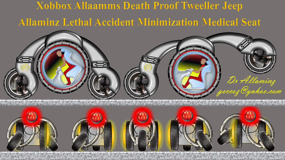 abciesdontexist's tweet image. #Xobbox #Tweeller #Jeep is fitted with A #Death Proof Seat call Allaminz Lethal Accident Minimizatiom Medical Seat