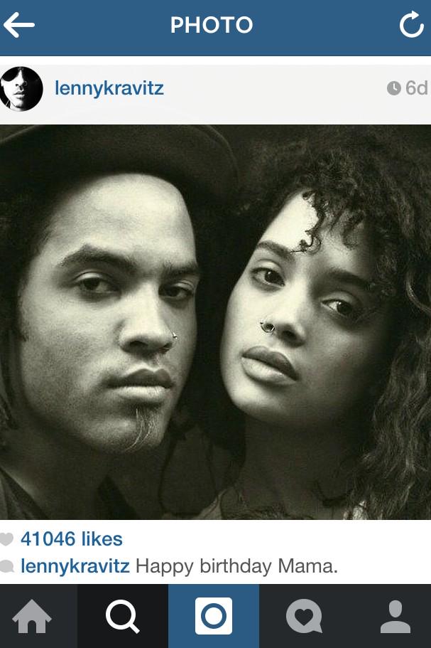 Kinda cute wishing ex-wife Lisa Bonet happy birthday like this 