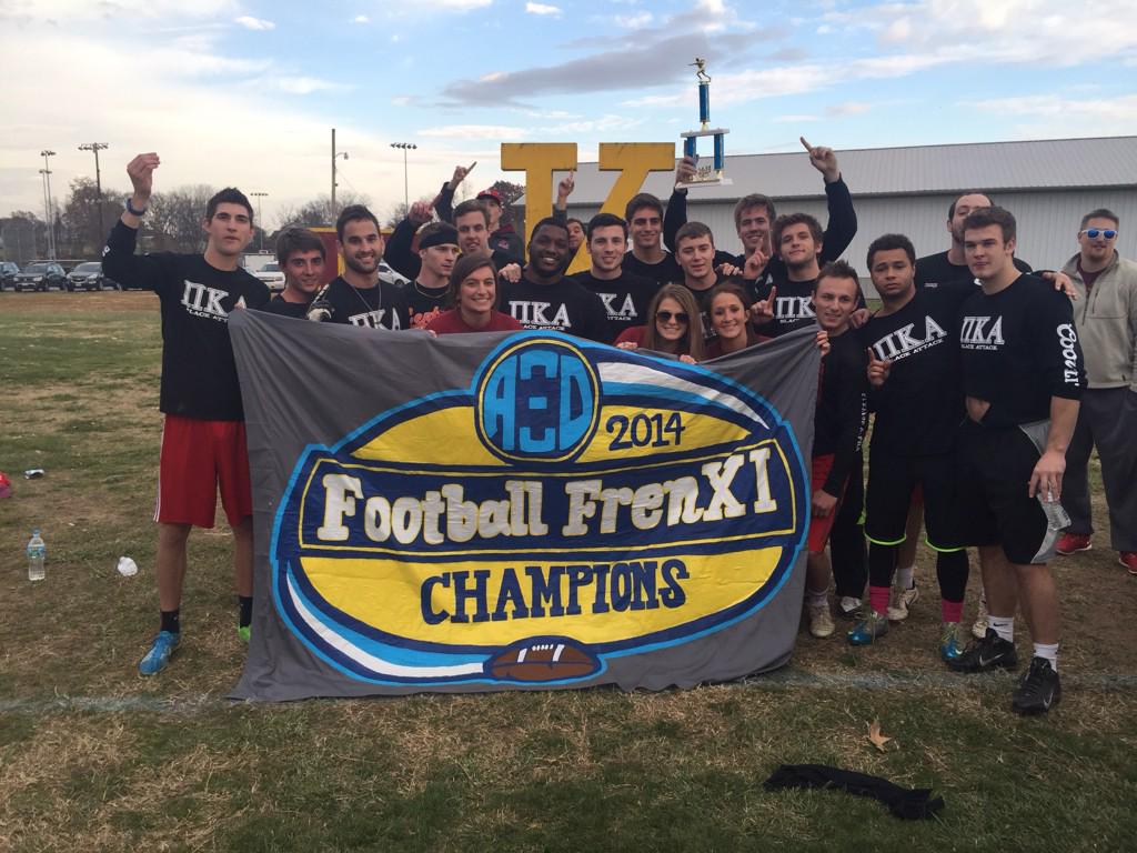 PiKappaAlpha_EI's tweet photo. 2014 Alpha Xi Delta Football FrenXi Champions http://t.co/5KfGThLVkG