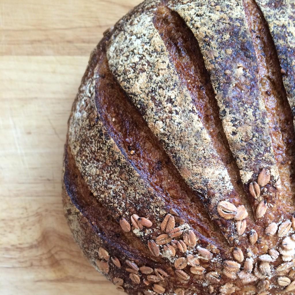 SonomaBakingCo's tweet image. Ancient Grain #sourdough made using whole spelt, khorasan, chia, amaranth, quinoa and rolled spelt #readbread