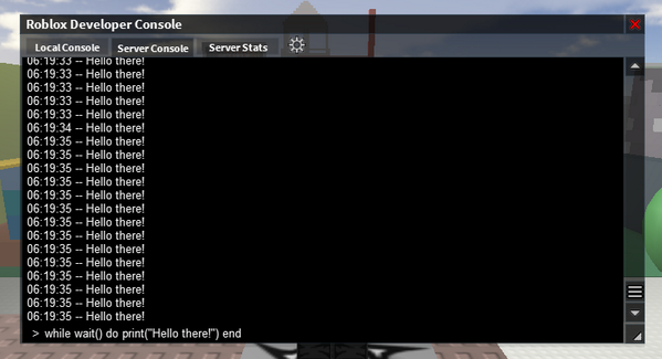 Roblox Dev Tips on X: The command bar has been re-enabled in the Developer  Console (via @FearMeIAmLag)  / X