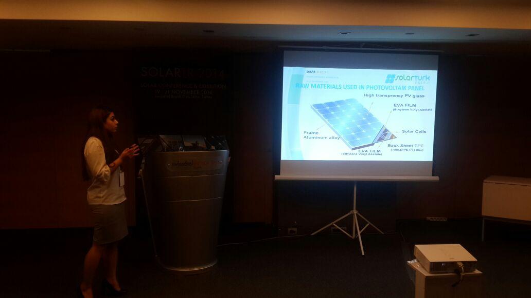 SolarTurkEnerji's tweet photo. 2014 SOLARTR KONFERANSInın Altın Sponsoru Solartürk Enerji'nin,PV Modül Üretiminde Sıcaklık-Verim İlişkisi sunumu... http://t.co/KuNqD2fgDQ