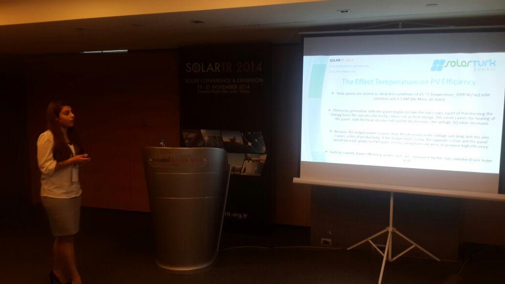 SolarTurkEnerji's tweet photo. 2014 SOLARTR KONFERANSInın Altın Sponsoru Solartürk Enerji'nin,PV Modül Üretiminde Sıcaklık-Verim İlişkisi sunumu... http://t.co/KuNqD2fgDQ