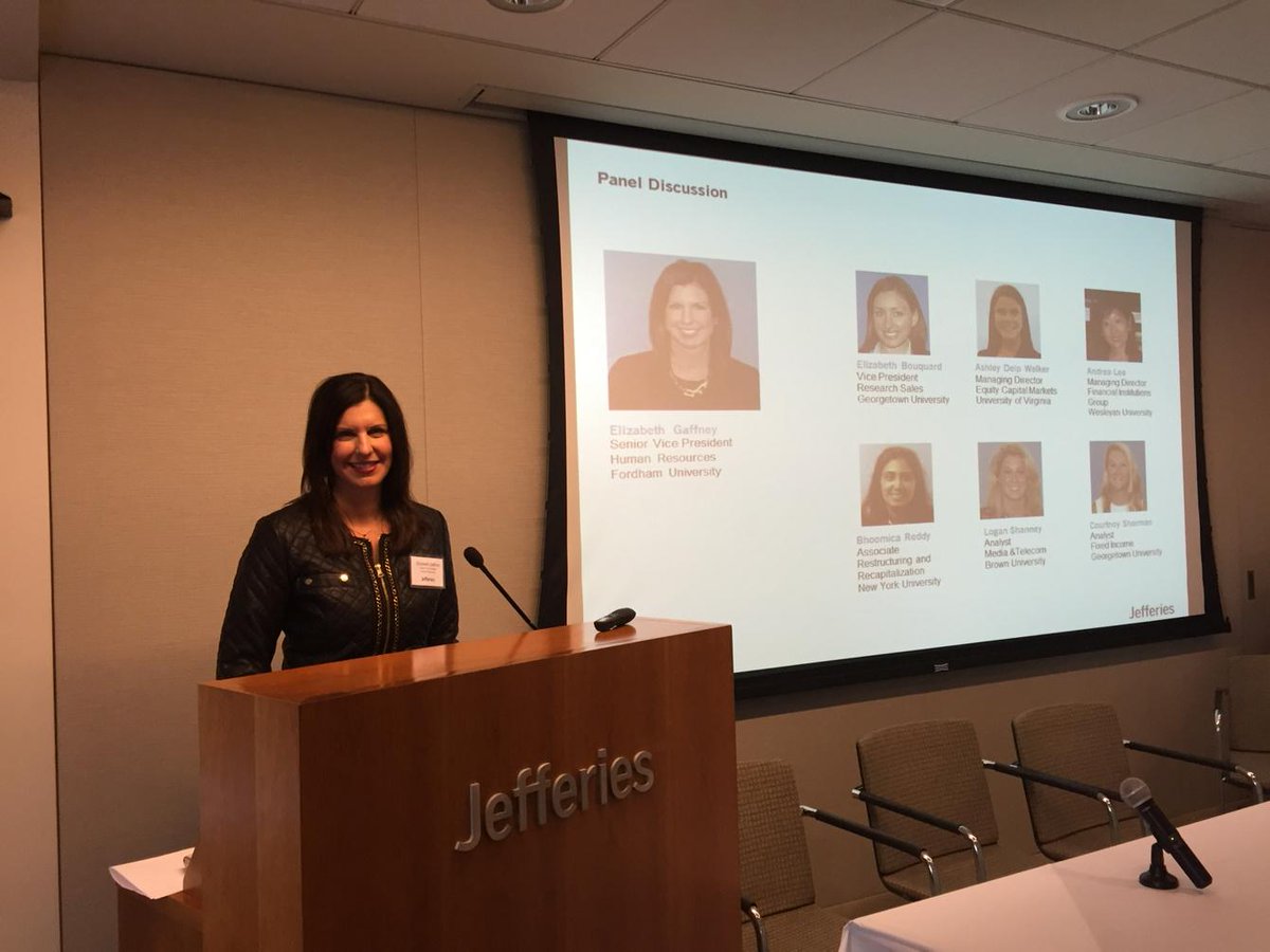 Moderating a Women on Wall Street Panel