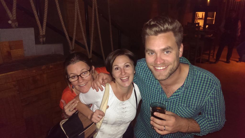 JasonInghram's tweet photo. We have fun too at #ipadsummit with @mrseanwalmsley and some other Riyadh crew members. http://t.co/3Ot2rTCsOH