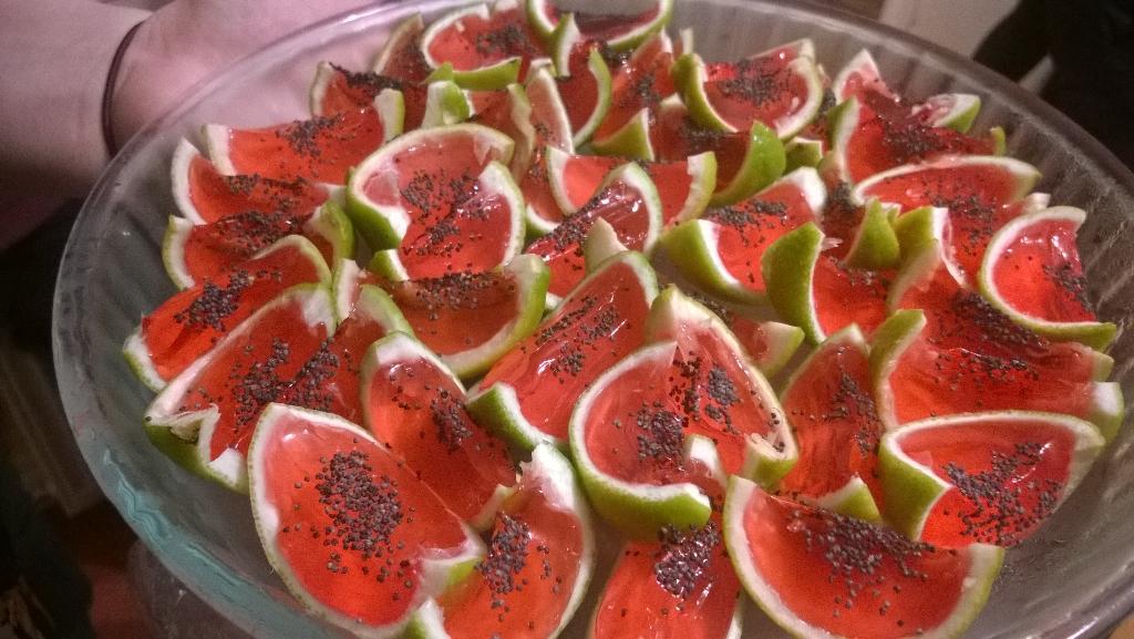 #vodka jellies in lime slices. Bring on the fun!