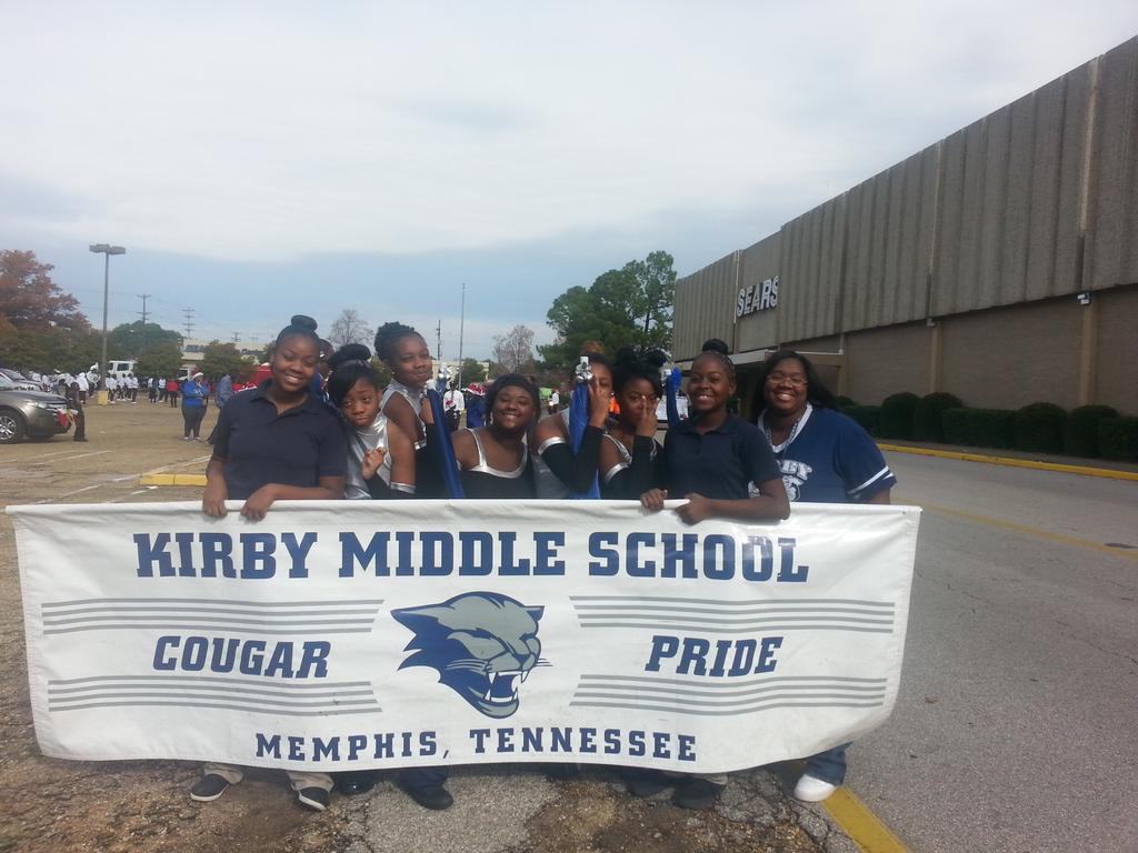 KMSCWilliams's tweet photo. We were acting silly as usual getting pumped up for the parade. Everyone did a great job. http://t.co/pHTfJx5yRP