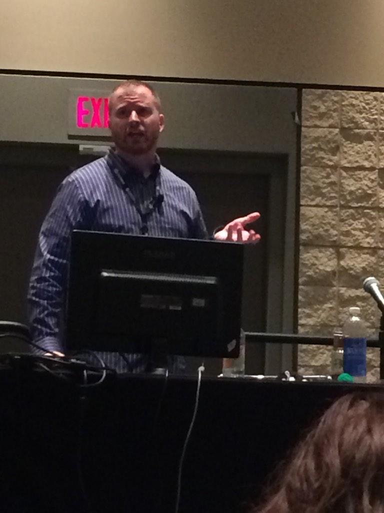 syncupautism's tweet photo. @SpeechTechie presenting at #ASHA14 http://t.co/TT54O8DcgZ