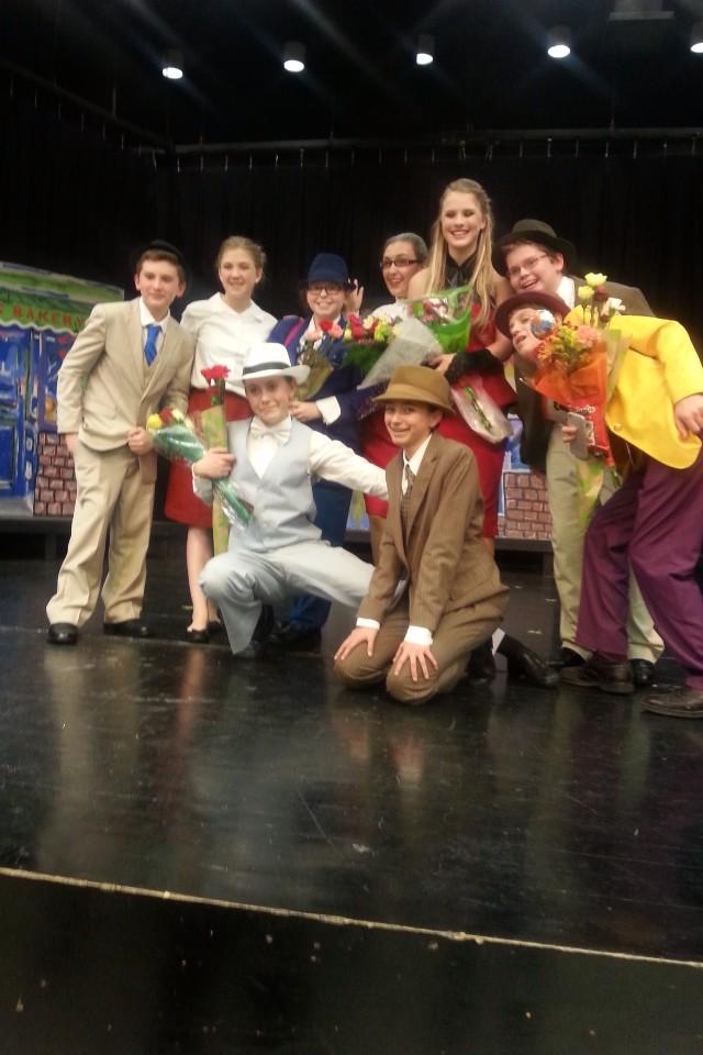 KaylaWhitney123's tweet photo. The show went great last night!Tonights starts at7:30 at WoodfordCountyMS! $5 for adults $3 for students! #Guys&amp;Dolls http://t.co/yyy8BheWQz