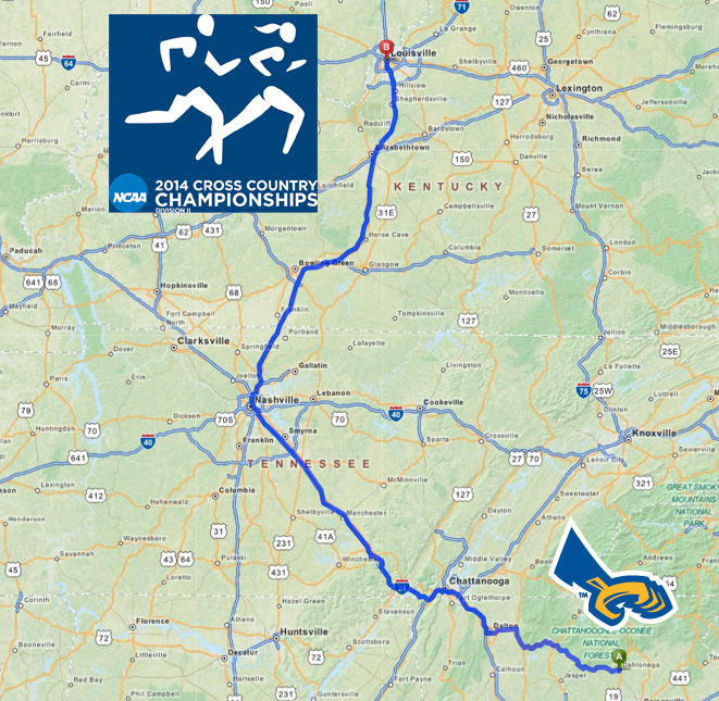 UNG_Nighthawks's tweet photo. Looks like @UNGCrossCountry is going to need these directions to Louisville. NCAA Nationals bound!! #WeHawkedEm http://t.co/ZaApbSe1ay