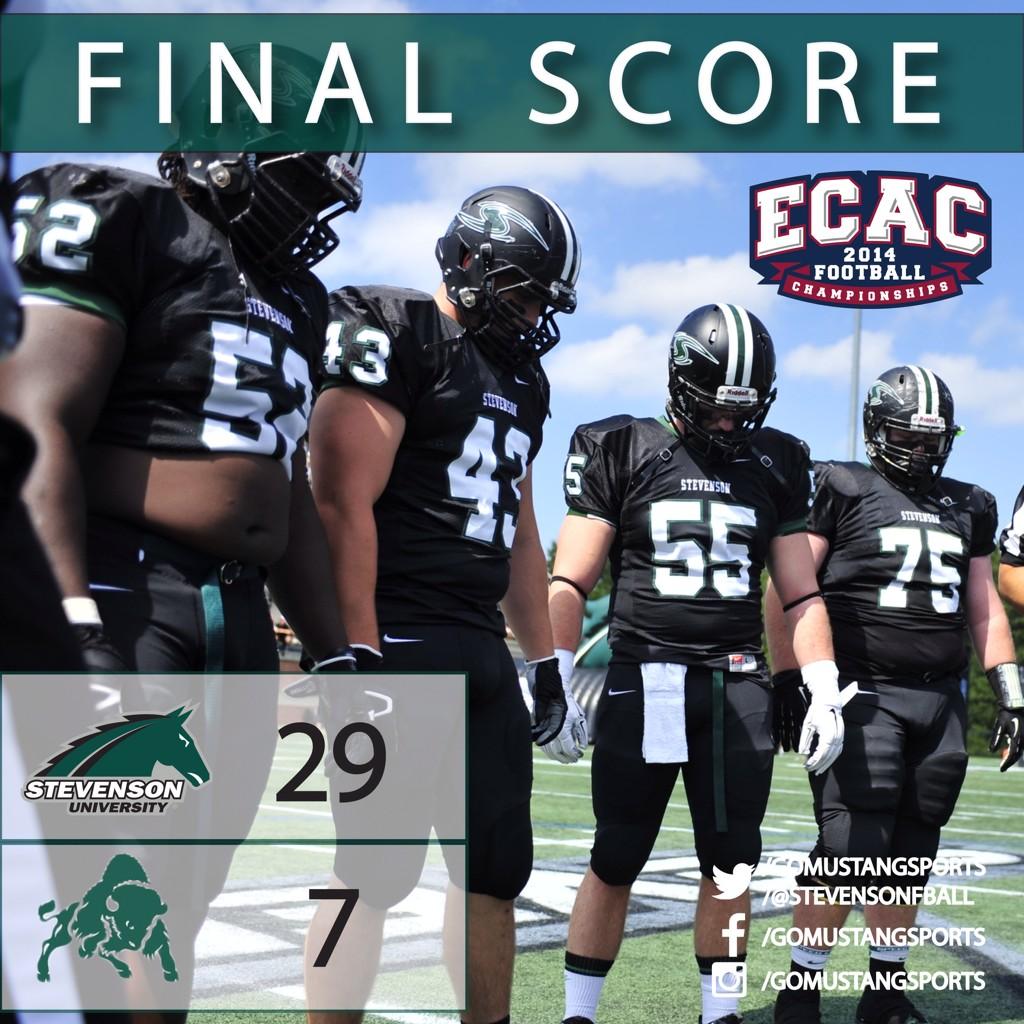 Congrats to @StevensonFball on winning their first Bowl Game! It's a great day to be a Mustang 🐎🏆