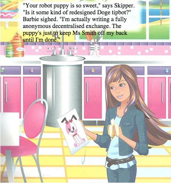 rhian_is's tweet photo. The world needed a #doge themed #feministhackerbarbie so I made one http://t.co/1a49GWreLb