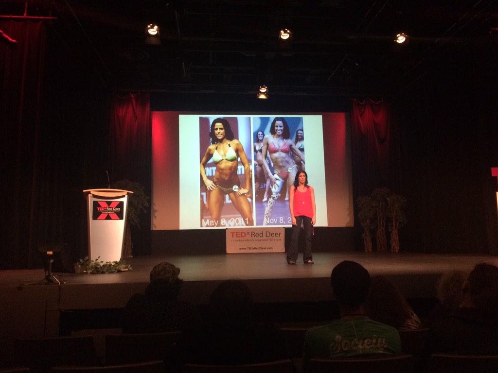 Now THAT was a TED talk! Michelle Salt, wow!! #tedxreddeer #PushingBoundaries