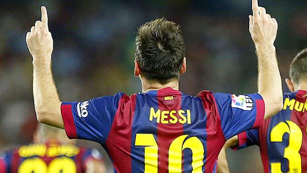 RT i FOLLOW si vols la samarreta de Messi. Et regalem la samarreta del màxim golejador de la història de la Lliga!