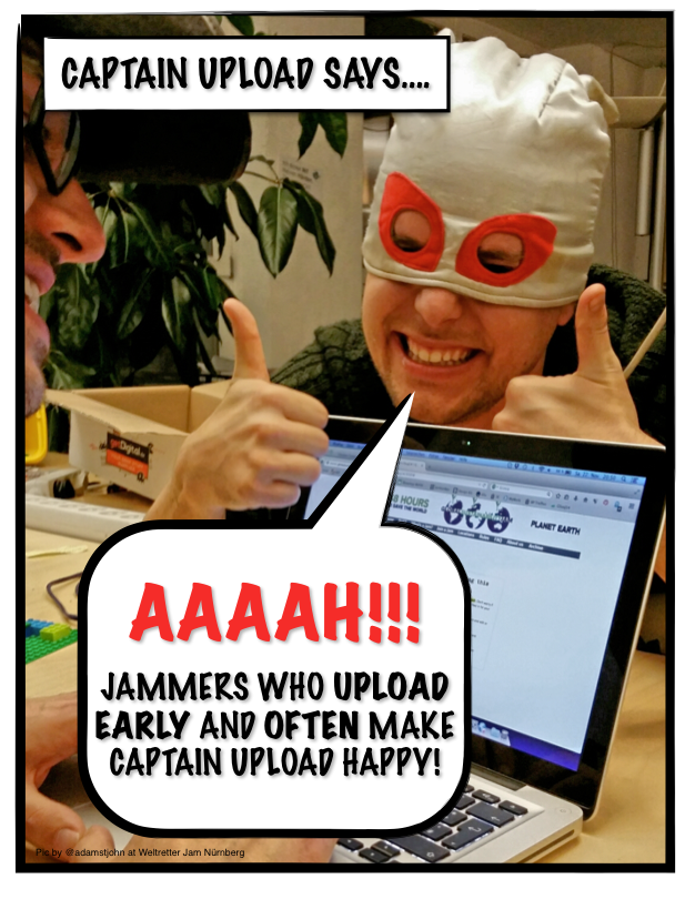 Hey <a href="/GSusJamSyd/">GSusJam Sydney</a> We saw great prototypes, you’re going well, making captain upload happy #Gowallabies #GSusJam RP