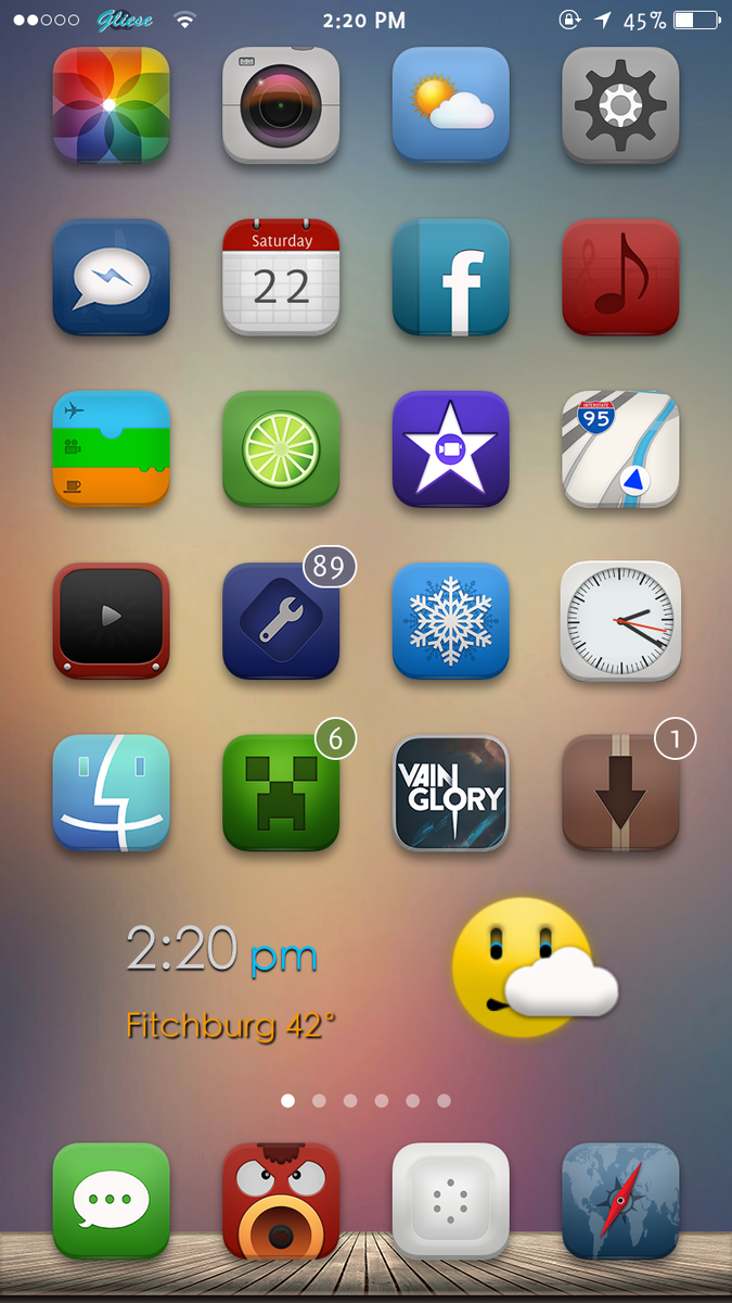 Cjmann1ng's tweet photo. #iWidgets and #ClassicDock have been submitted to @macciti for #Gliese8 !! RT #cydia  big thanks to @cooIstarorg http://t.co/ED3FgpeymQ