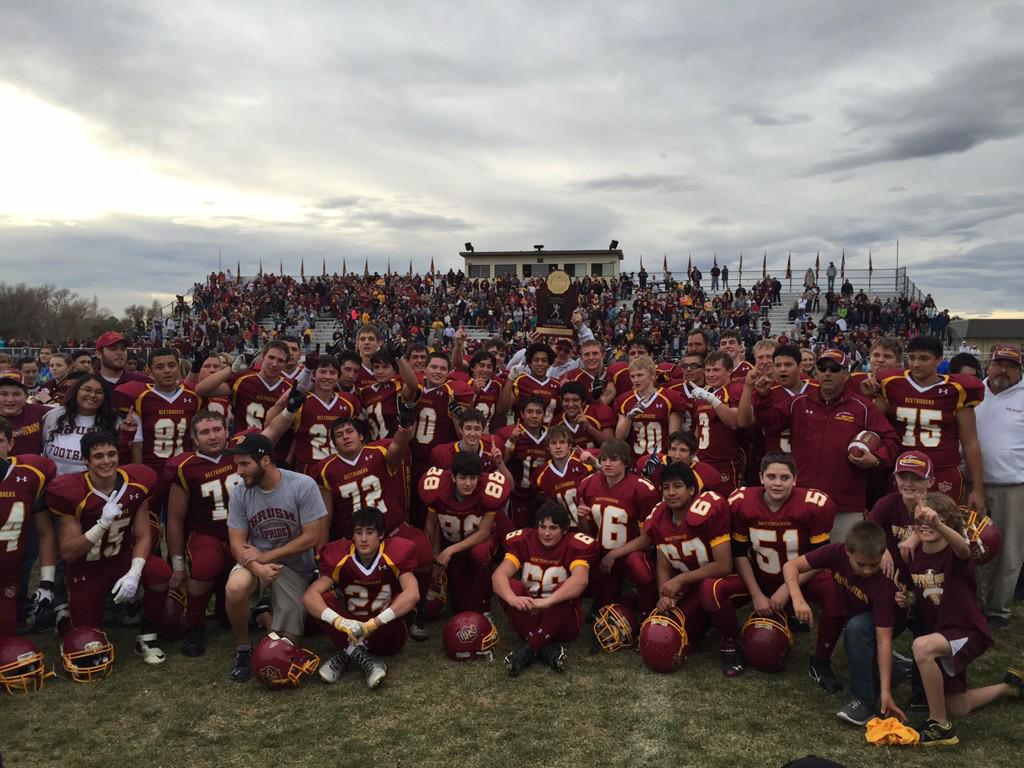 CHSAA's tweet image. Congratulations to Brush, the 2A football champions. #copreps