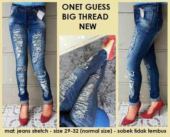 ButtonFashion's tweet photo. ONET GUESS BIG THREAD NEW IDR 165.000 http://t.co/Ao4hLcGRAK
