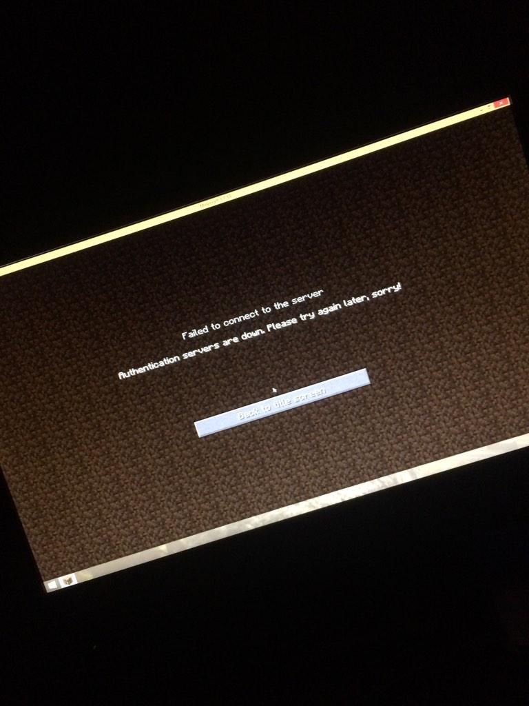authentication servers are down please try again later authentication servers are down please try again later