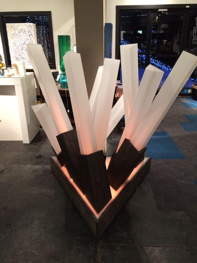 wearecamp's tweet photo. If you missed out on playing with the campfire during #campfest14 its on display at @DaDeGallery day and night! http://t.co/hMTJN4u33r