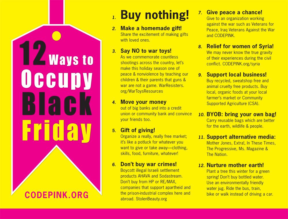 12 Ways to Occupy Black Friday! #WalmartStrikers
