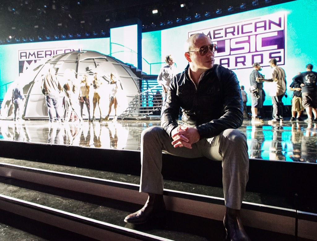 pitbull's tweet photo. We're not even supposed to be here @TheAMAs @ABC it takes preparation #roadtoamas http://t.co/aMaf9xnToj