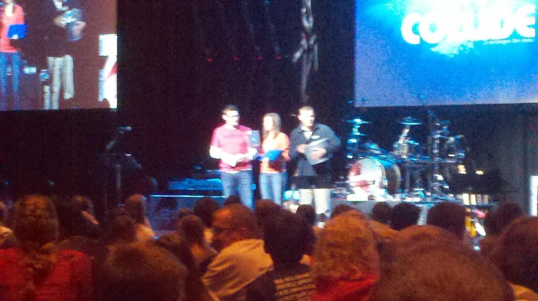PreachIt_PR's tweet image. Terrible pic, but Aaron Roberts representing at NE District Sr High Youth Gathering! @CUNE #CUNE #CollideNE