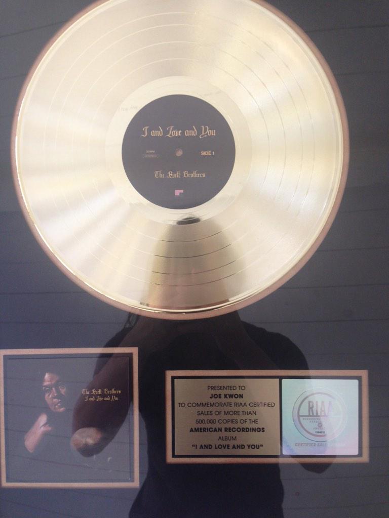 theavettbros's tweet photo. It's official! Thank you to everyone for helping us go gold. http://t.co/f6f35EappT