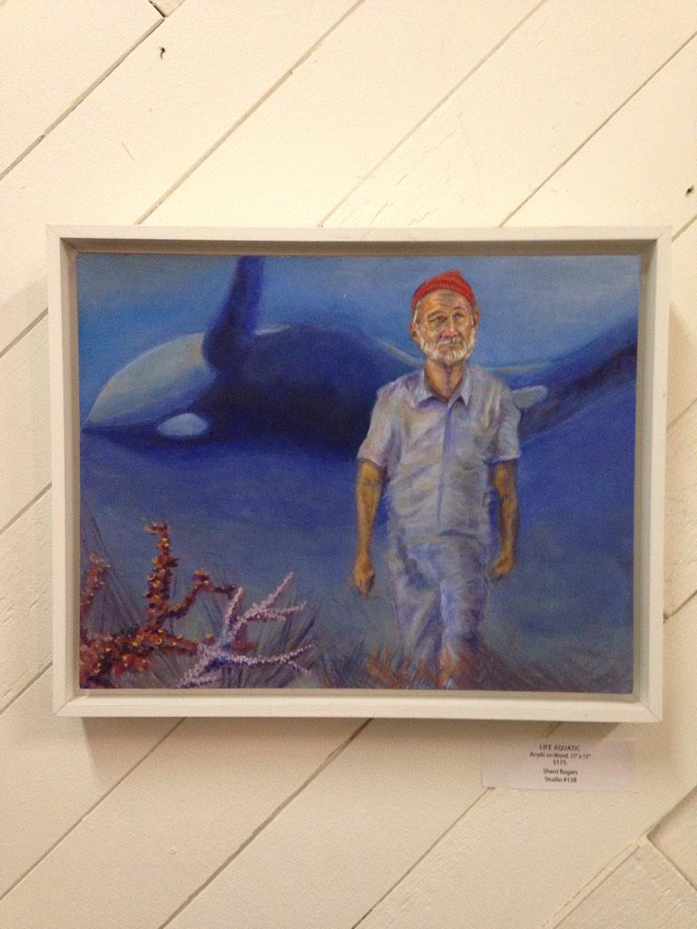 sugartoothco's tweet image. Bill Murray art is non negotiable. #billmurray @CultureCrawl #art #culture #thelifeaquatic