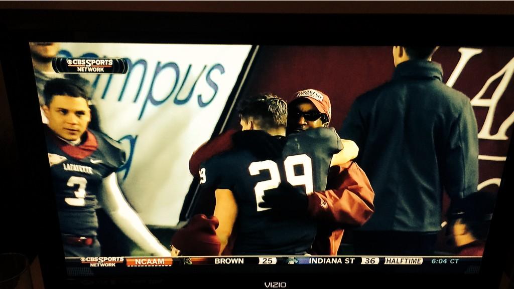 LafayetteWBB's tweet photo. Congrats @LafColFootball #WINNING #150rivalry http://t.co/9rblUfL8ZT