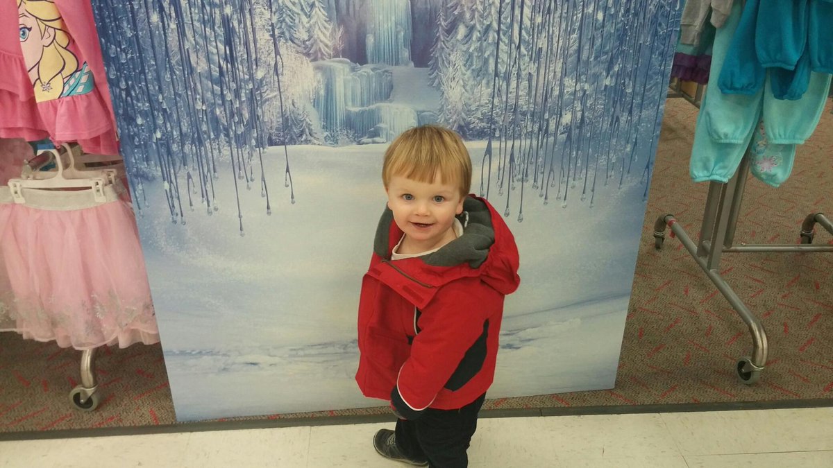 marissa_rae's tweet photo. You'll never meet a 2yo boy more excited for #disneyfrozenattarget! ❄❄❄ http://t.co/QmcSZJzQNT
