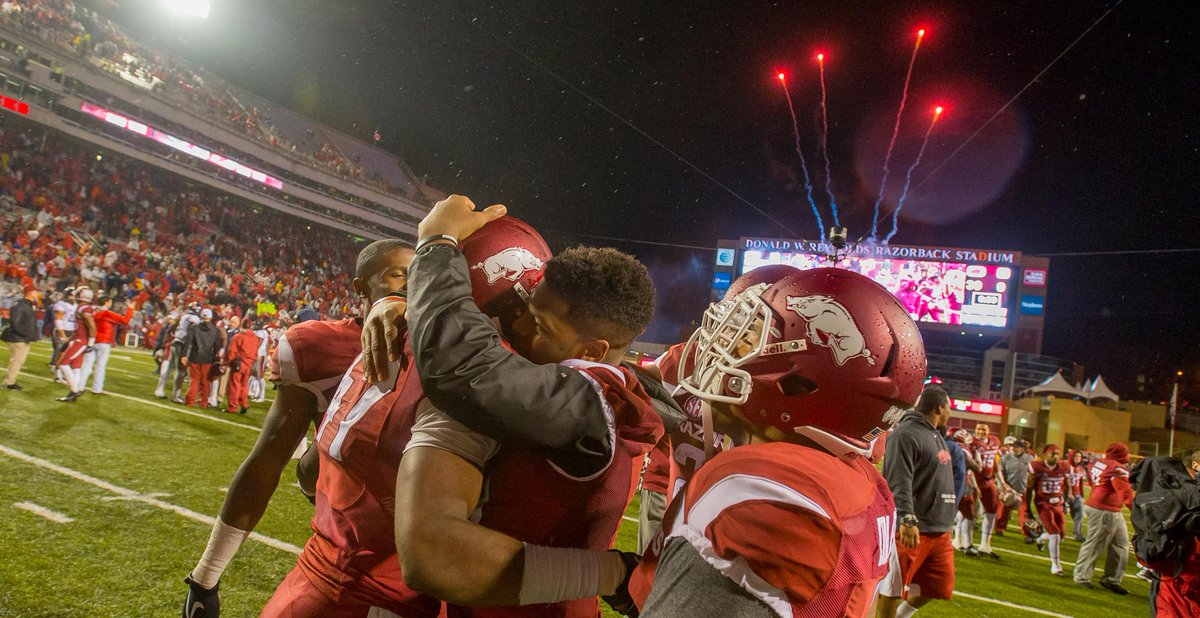 ArkRazorbacks's tweet photo. What a feeling. http://t.co/26507XcupQ