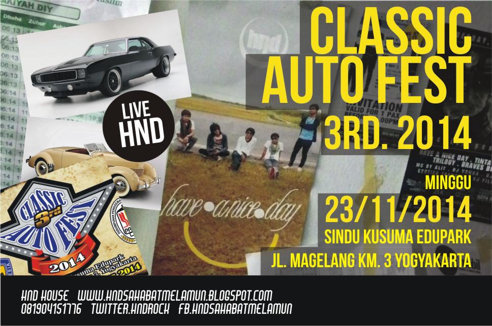 "<a href="/soundjogja/">soundjogja</a>: Malam ini ada band <a href="/hndrock/">HAVE A NICE DAY</a> yang akan meramaikan acara classic autofest di jalan magelang km3 "