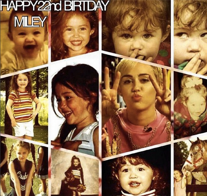 Happy Birthday !! Youre the best <3 Miley Cyrus 