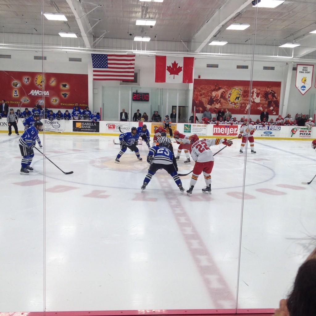 HPL_99's tweet photo. Final score: Ferris State 5 Alabama Huntsville 2. Bulldogs win! Great game #NCAAWeekend http://t.co/hXh8XHjYRE