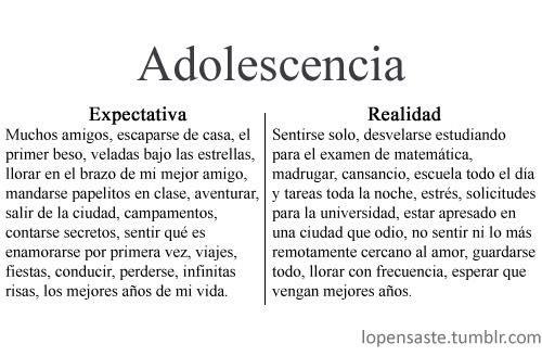 entrepijas's tweet photo. Adolescencia: expectativa y realidad. http://t.co/AsdiKczP65