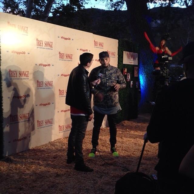 _kingcbrown's tweet photo. Chris at Trey’s 30th Birthday Carnival Celebration today in LA. http://t.co/HTbbfhvlO9