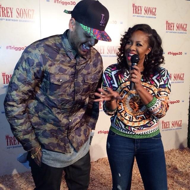 _kingcbrown's tweet photo. Chris at Trey’s 30th Birthday Carnival Celebration today in LA. http://t.co/HTbbfhvlO9