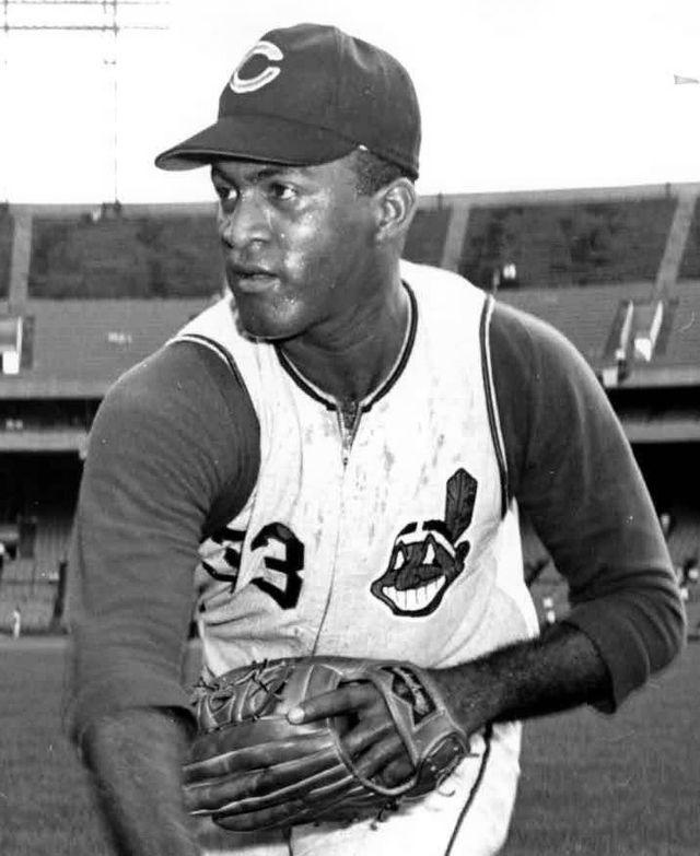 Luis Tiant photographed as a Cleveland Indian.  This is about 50 minutes early but Happy Birthday El Tiante. 