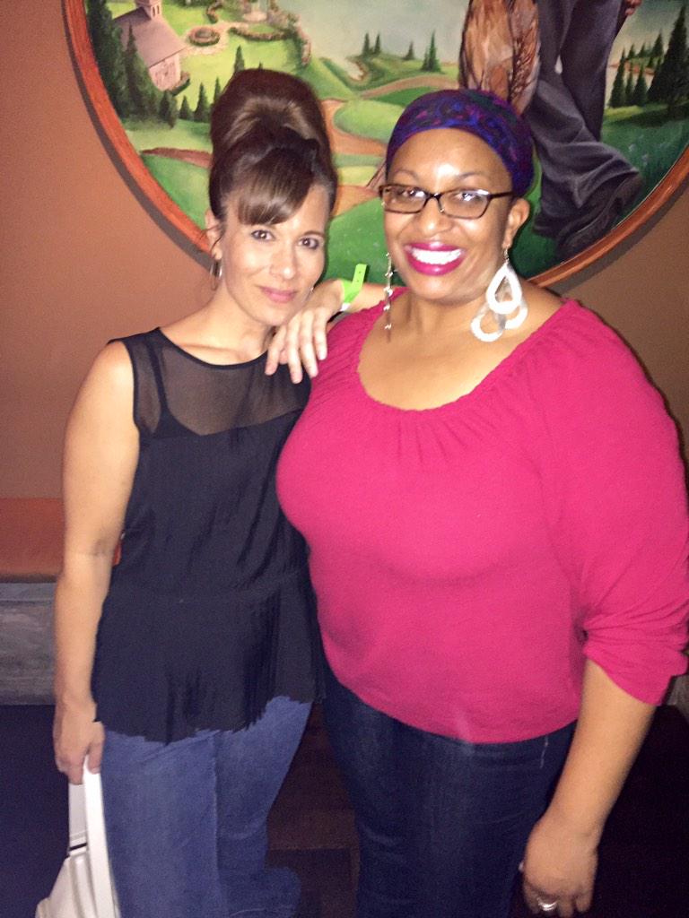 BrigidaMack's tweet photo. @KellyFranson w/ @caramel95 - part of best production crew in #CLT! #KellysGoodbyeParty #SendofftoSeattle #ByeKelly http://t.co/fPUZb0GNT0