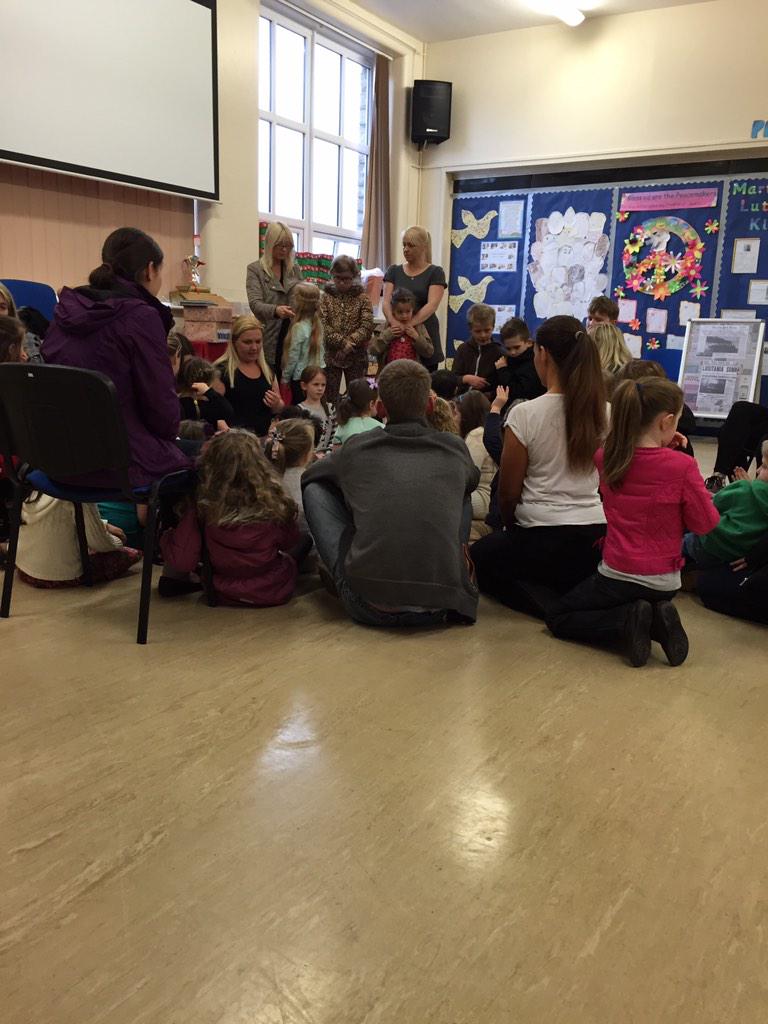 Helping plan the local school nativity