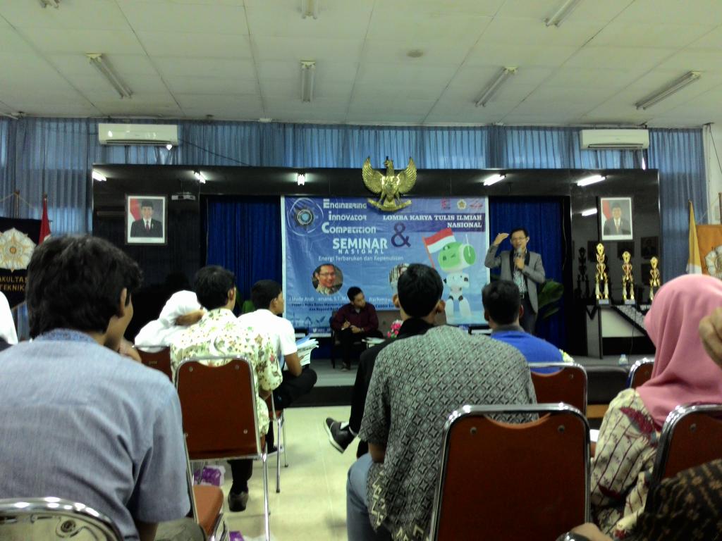 Seminar Nasional bersama Bapak I Made Andi Arsana. Seminar yang luar biasa sekali! #EIC_2014