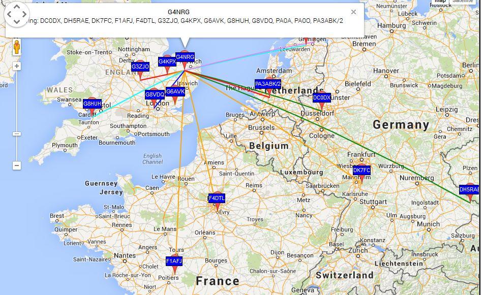 Last night's WSPR rx results on 472Khz.
FTDX5000MP, PA0RDT Active Antenna.