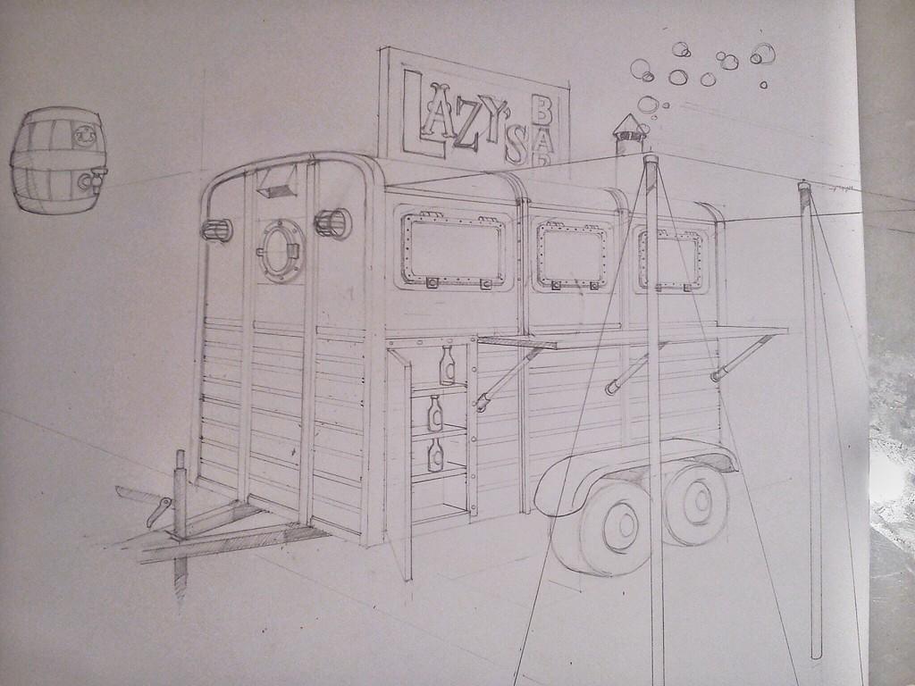 lazyciderbar's tweet photo. Here's a sneaky look at what we have planned for our vintage horse box.. @coastmag @Cornwall_Today @cornishlivingtv http://t.co/FmF87Iul90