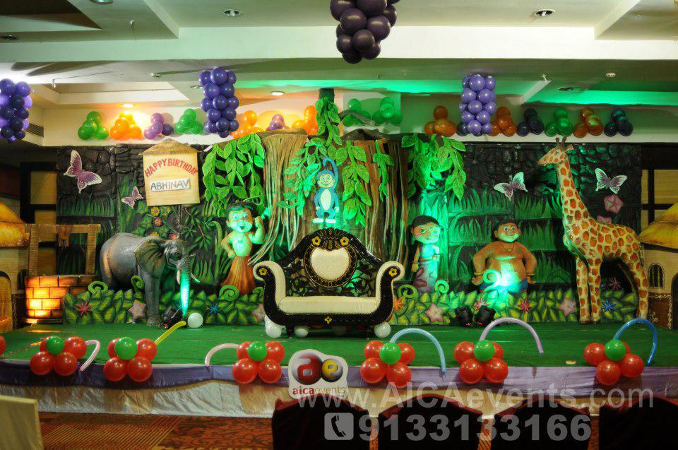 Aica Events On Twitter Chota Bheem Theme Birthday Decorations