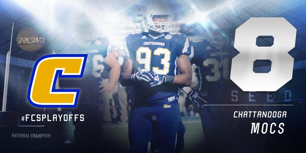 NCAA_FCS's tweet photo. No. 8 SEED...

CHATTANOOGA MOCS! #FCSPlayoffs http://t.co/hIbcf6dObe