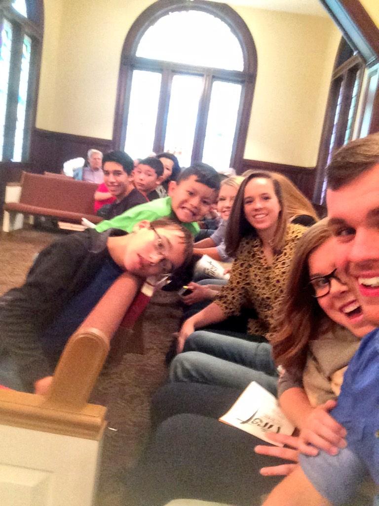 FBCSenathYouth's tweet photo. Filling up 2 pews this morning for Harvest Day 2K14! #FBCSenath http://t.co/tgNwAHU62F