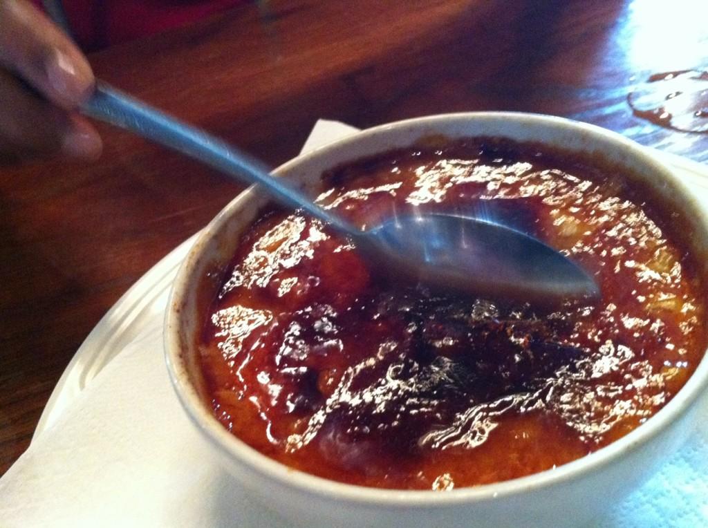weEatweCook's tweet image. #dessert of Creme Brûlée and it is good.