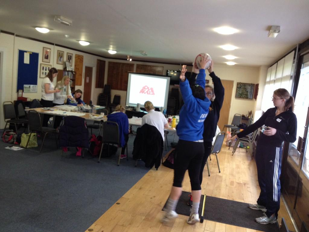 Lots of great learning being demonstrated at the <a href="/WiltsNetball/">WCNA</a> Beginner Umpiring Course today! #teamwhite #lovingit